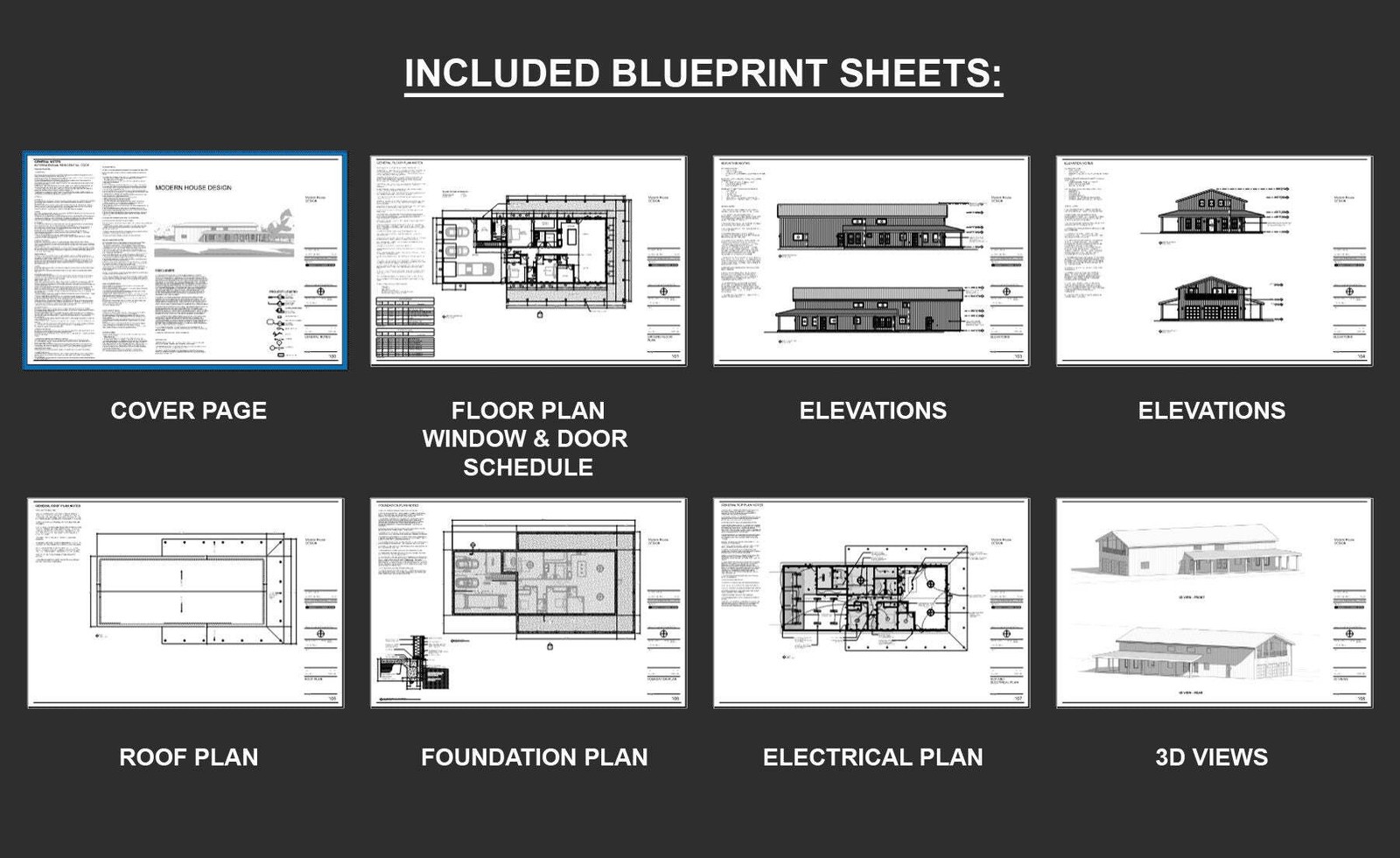 Shophouse Loft Barndominium Modern House Open Plan Design 100 x 40 – 3 Bed 2.5 B