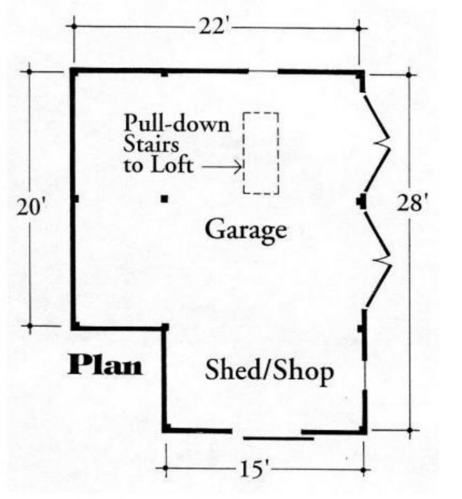 Two Backyard Mini-Barn Plans – Complete Pole-Barn Construction Blueprints (B12)
