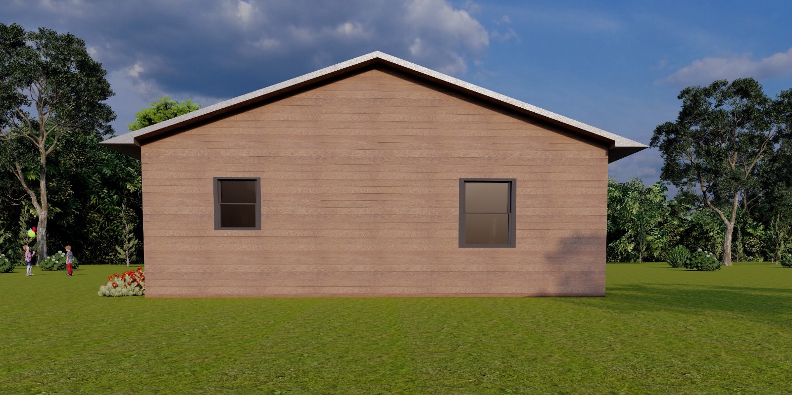 Tiny Home Plans: 3 Bedroom Single Story 26×44 Feet 1144 SqFt Blueprints