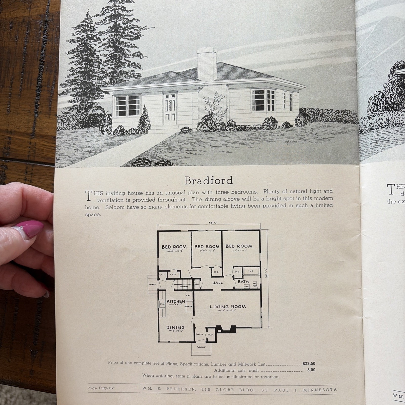 Vintage 1953 MCM Mid Century Home Designs House Plans Practical Homes Catalog