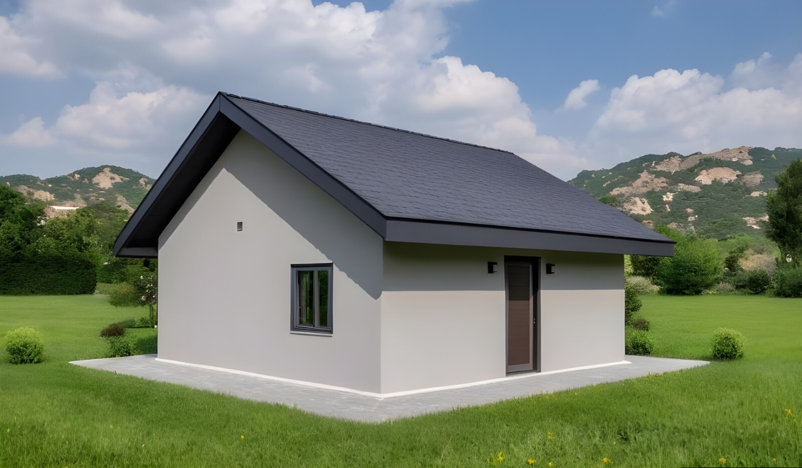 Modern Tiny House Floor Plan PDF + DWG– 2 Bedroom, 1 Bath – 506 sq ft / 47 m²