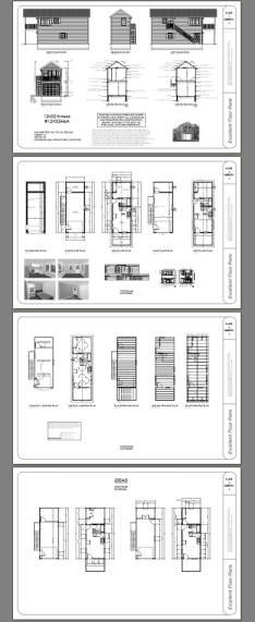 12×32 House — 461 sq ft — PDF Floor Plan — Model 6A