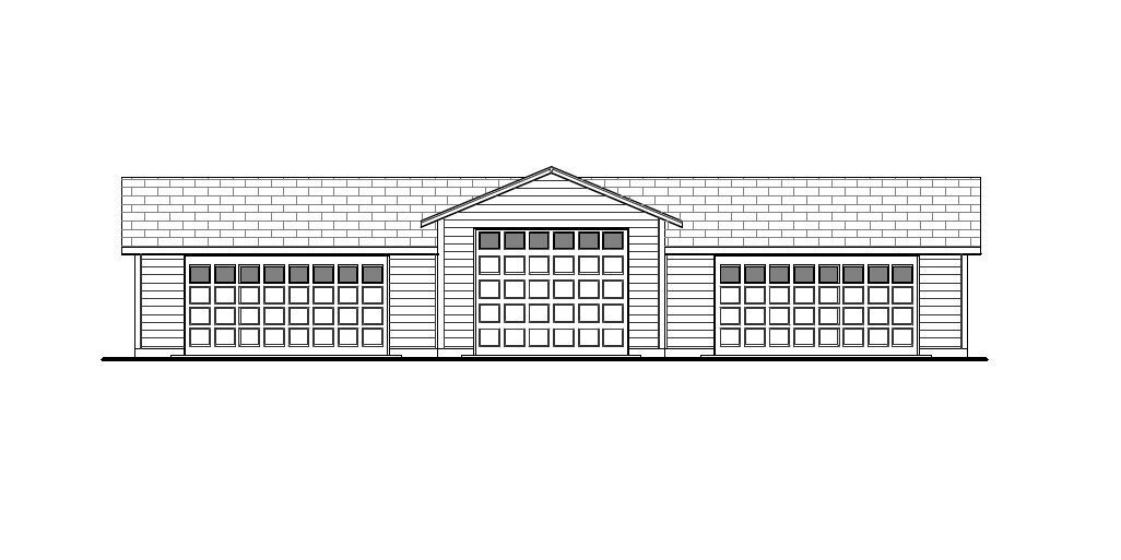 Garage Plan G 1-1800 RV 3 BAY