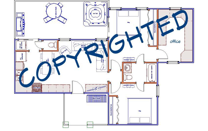 885sqft – 31’x47’a – 2bedrms1office1.5baths -Small House design – ala cart