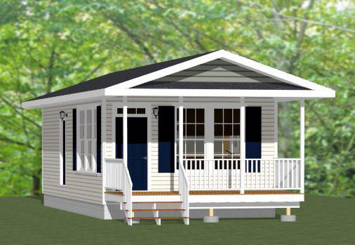 16×32 Tiny House — 511 sq ft — PDF Floor Plan — Model 2F
