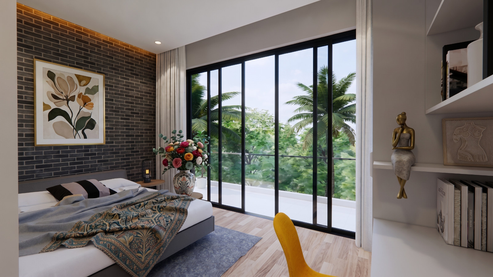 30×33 Ft House Design Plans 9×10 Meter 4 Beds 4 Bath A4 Printed, PDF & CAD Plan