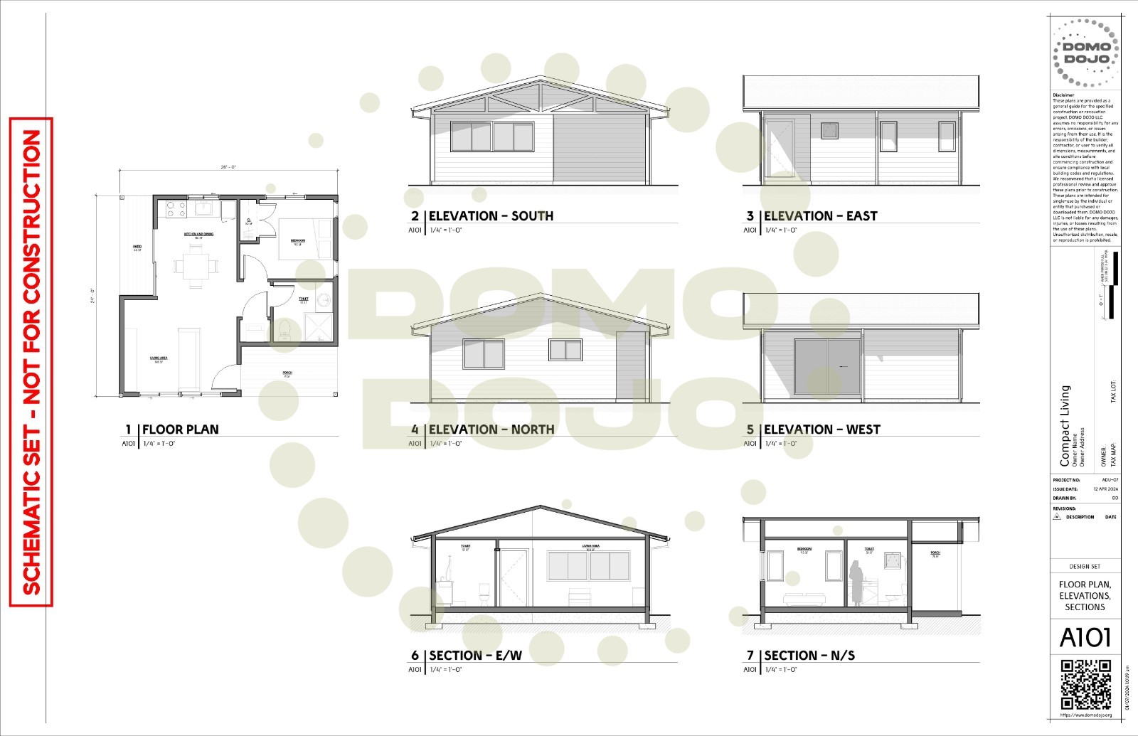 Compact Living ADU Plans – PDF Downloadable Blueprint