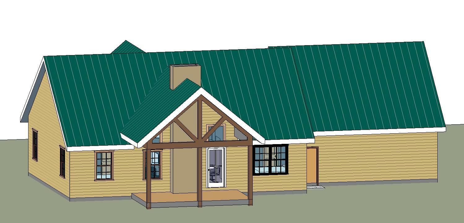 Custom Home House Building Plans 4 bedroom Blueprints 1365 sq ft PDF files