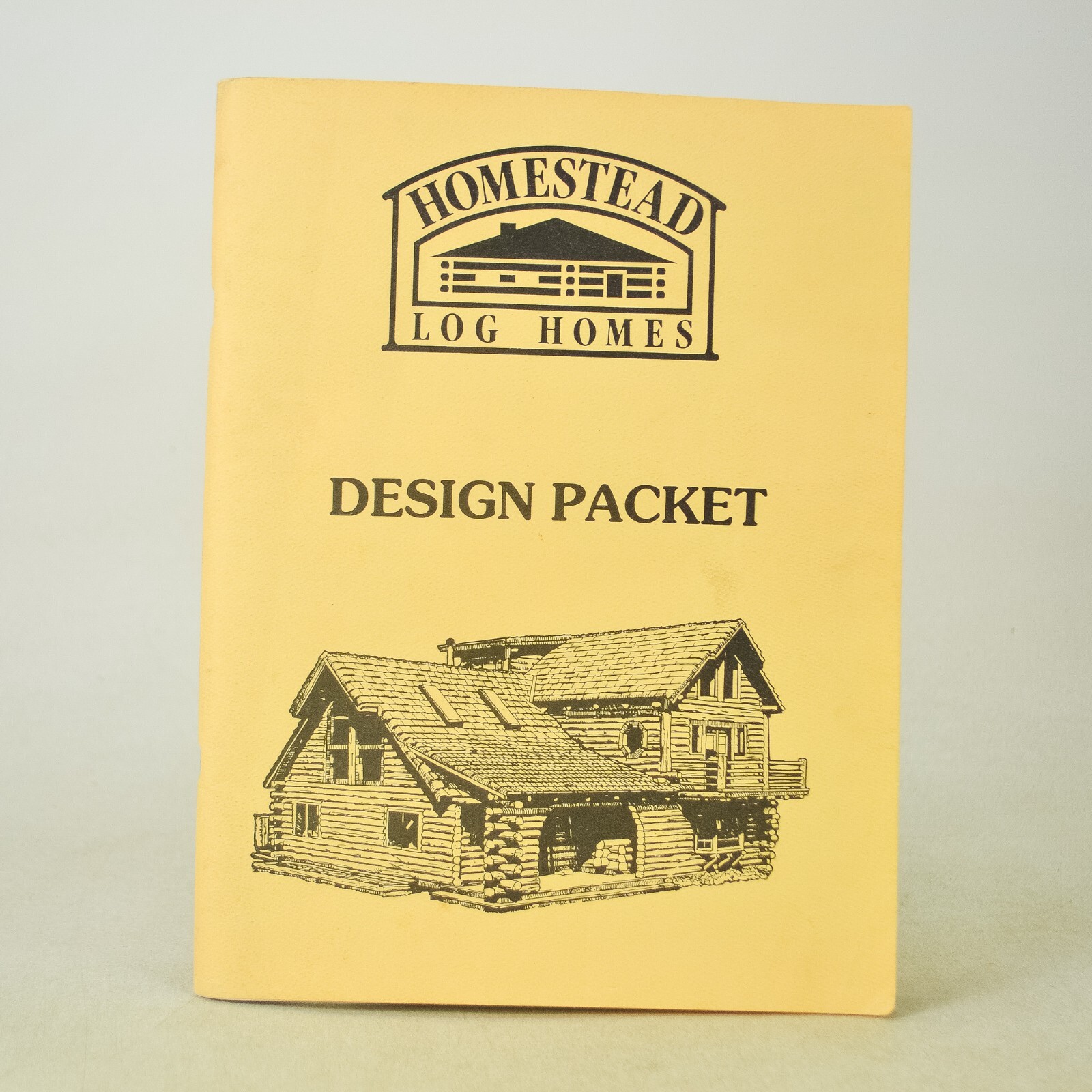 Homestead Log Homes Design Packet Vintage Catalog