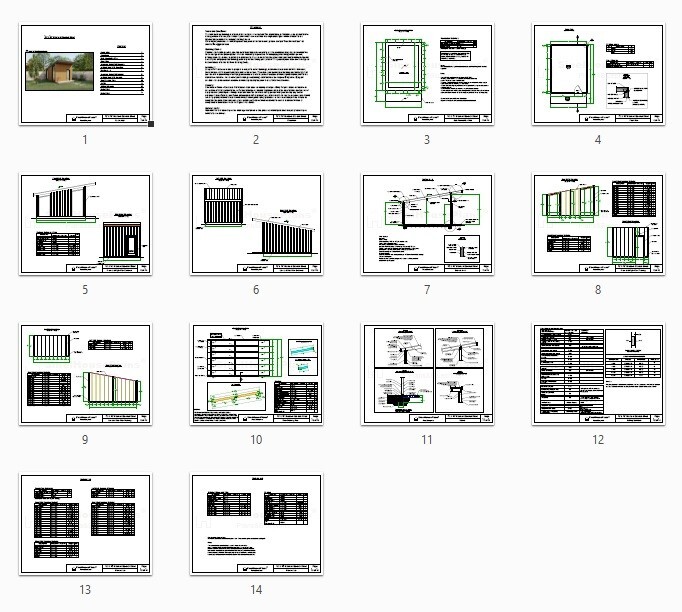 12’x16′ Modern Garden Shed Plans, Studio Backyard Office Blueprints
