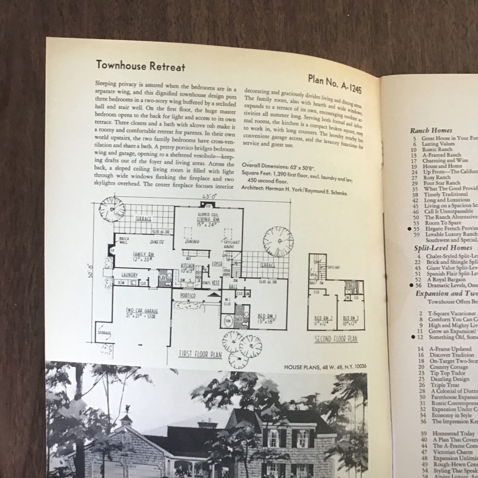 1982 Vtg Home Plans HOUSE Floor Plans Book SEE INDEX Ranch Splitlevel Expansion