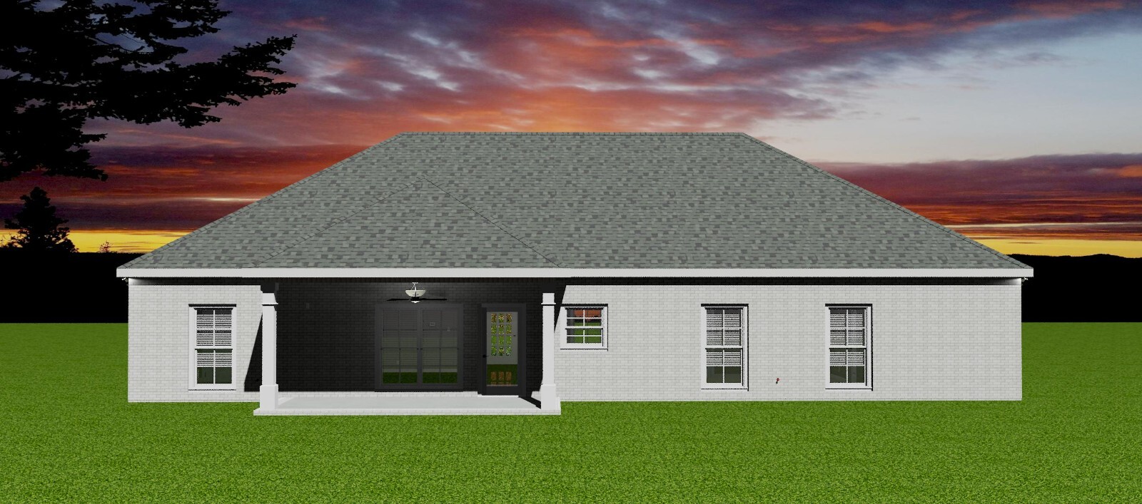 1994 sq.ft., 4 Bedroom, 2.5 Bath, 2-car garage – Craftsman Home Plan