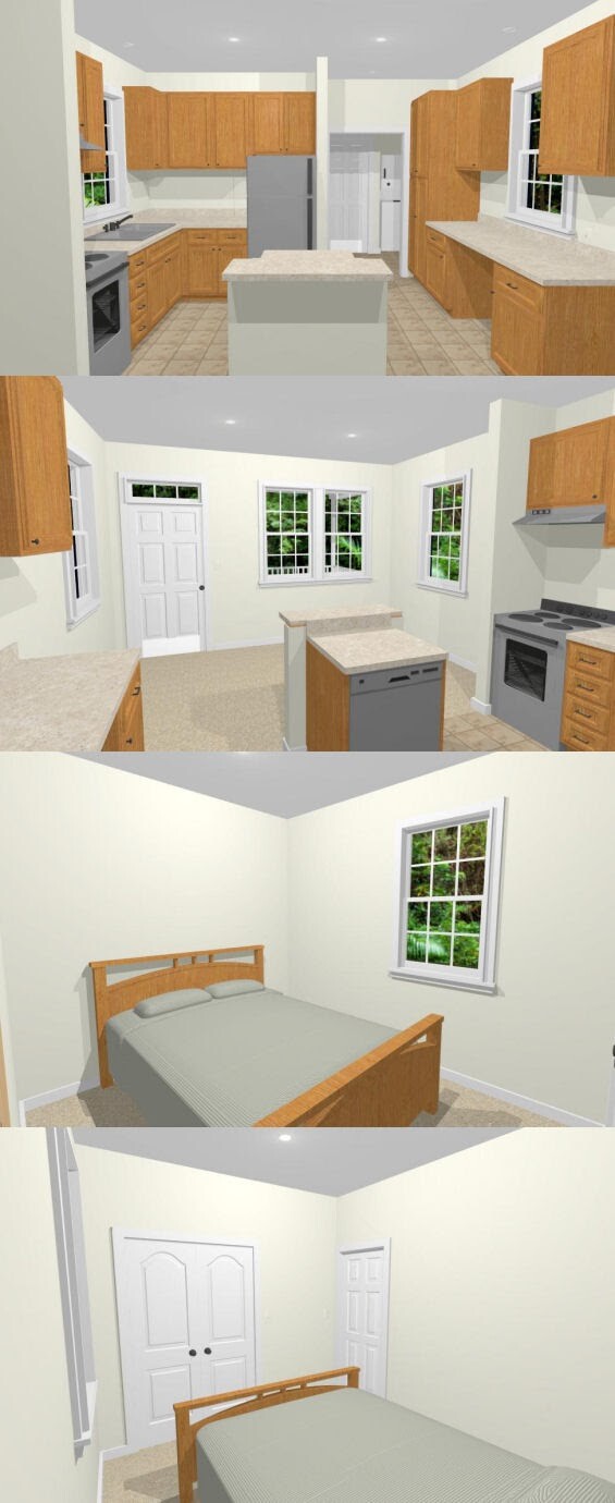 14×32 Tiny House — 447 sq ft — PDF FloorPlan — Model 1N