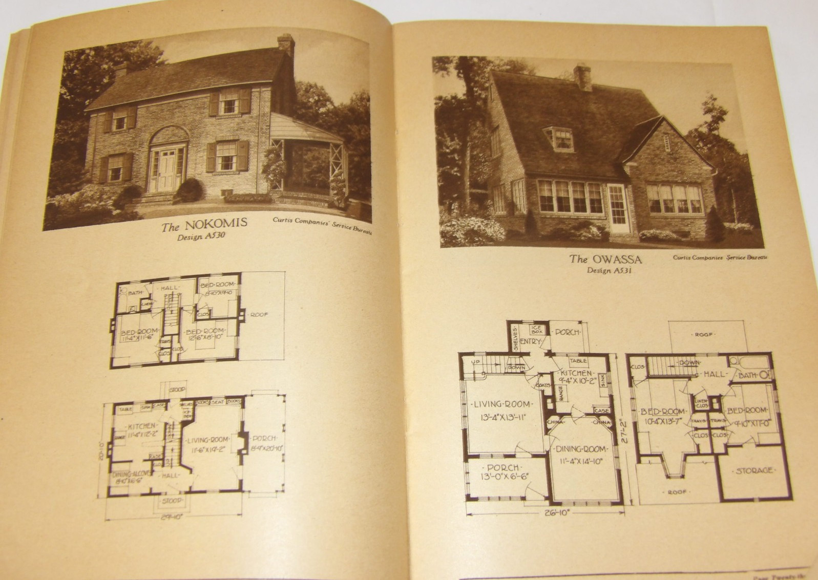 VTG 1924 ’62 BRICK HOMES YOU CAN AFFORD’ CATALOG OF HOUSE PLANS! PHOTOS/LAYOUTS!