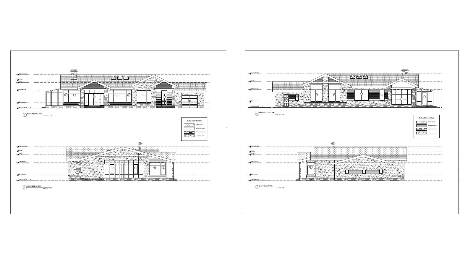 90’x55’ 3 Bed, 2 Bath, Garage, Porch, Architectural House Plans PDF Download.