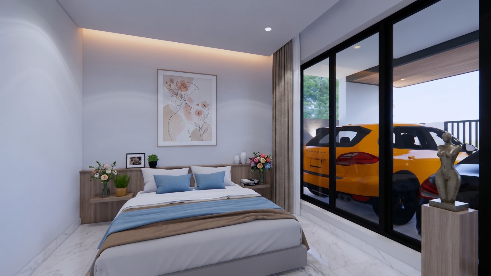 30×33 Ft House Design Plans 9×10 Meter 4 Beds 4 Bath A4 Printed, PDF & CAD Plan