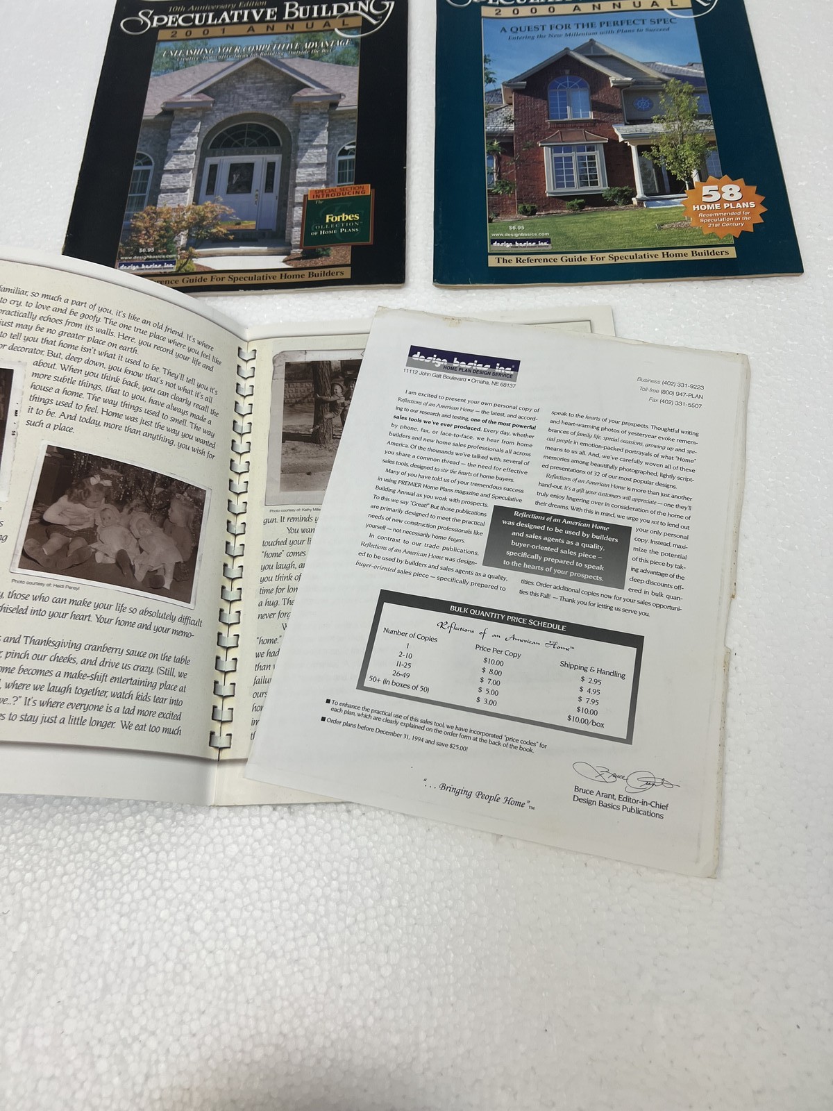 Vintage Home House Plans Magazines Lot x10 Blueprints Architectural Design Books