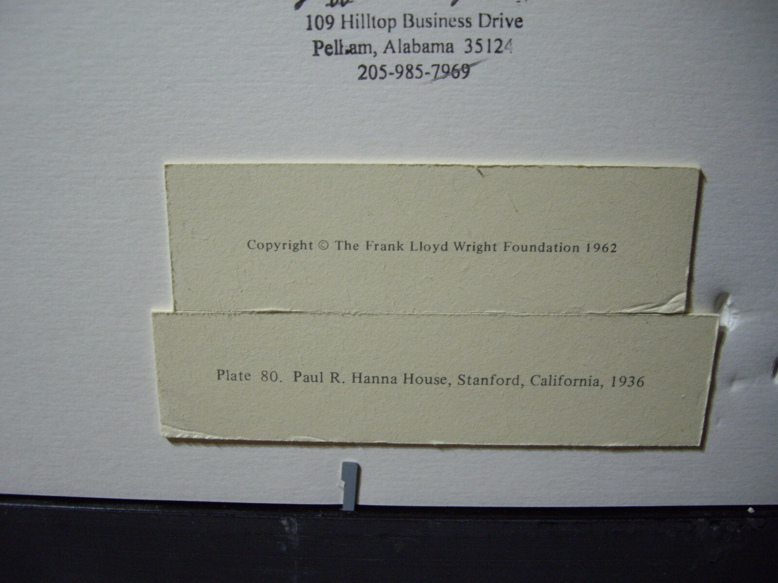 Vintage 1936 Frank Lloyd Wright Plate 80 Paul R. Hanna House Stanford, CA