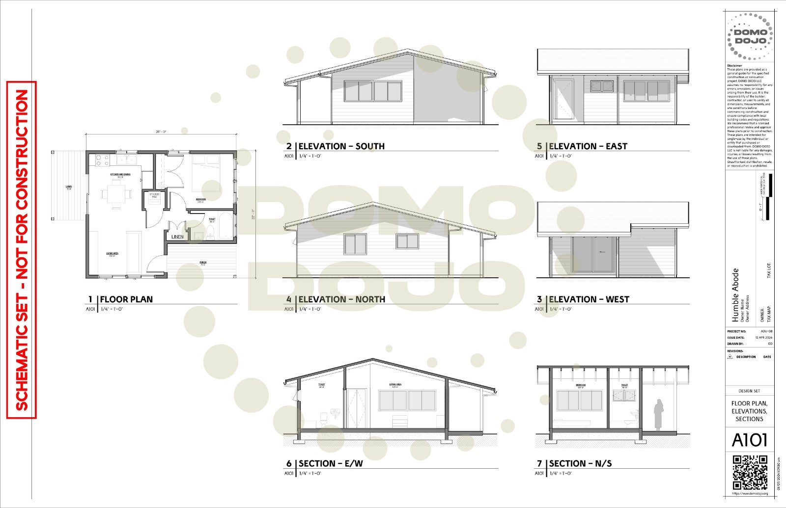 Humble Abode ADU Plans – PDF Downloadable Blueprint