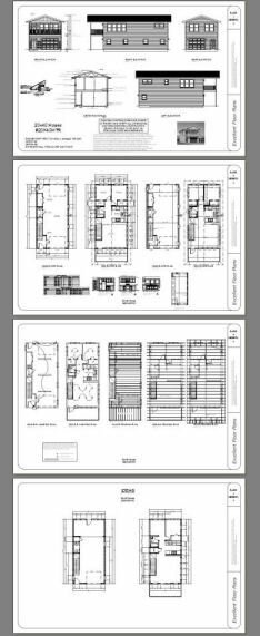 20×40 House — 2 Bedroom 1.5 Bath — 859 sq ft — PDF Floor Plan — Model 7R