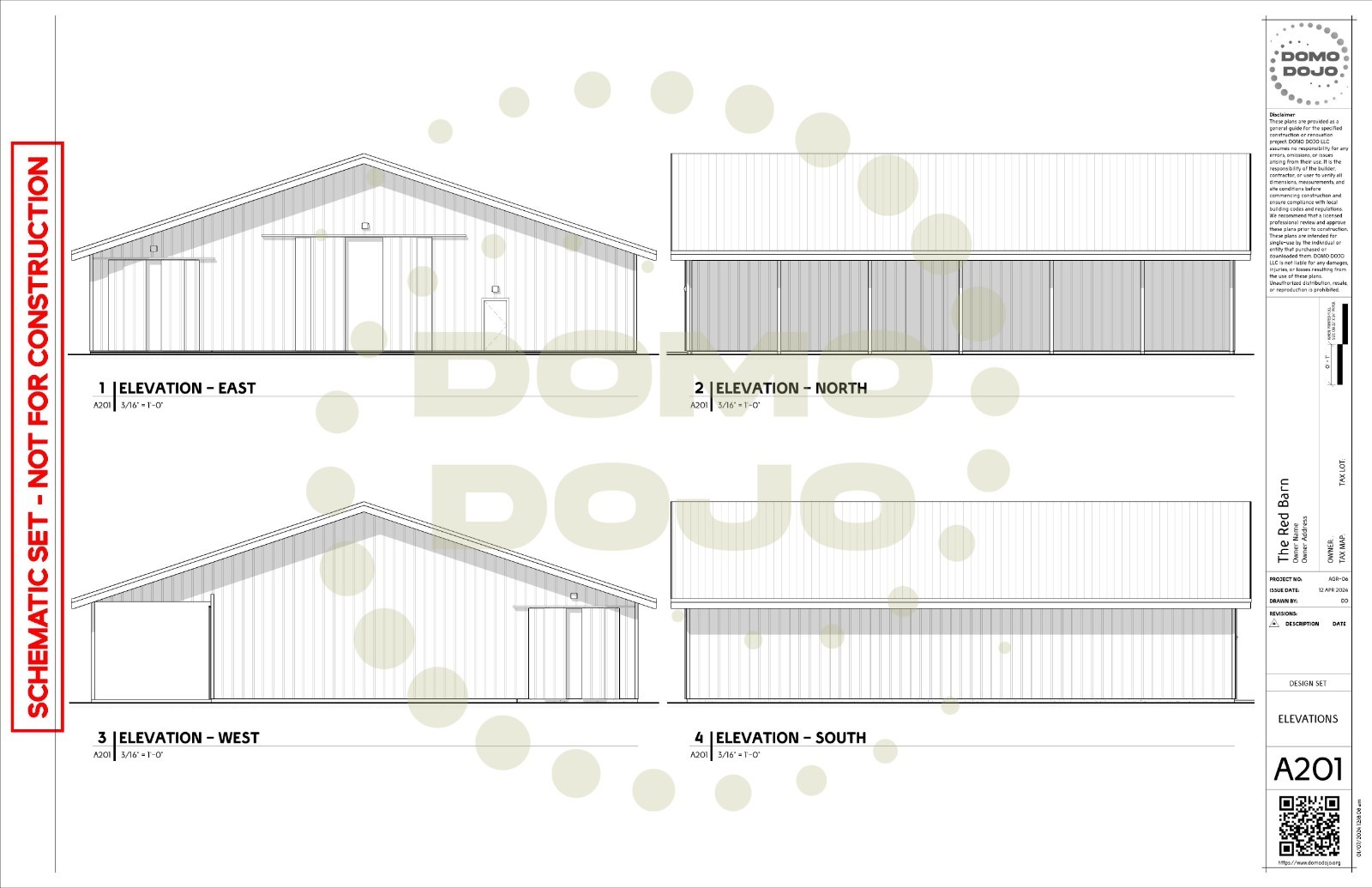 The Red Barn Agricultural Building Plans – PDF Downloadable Blueprint