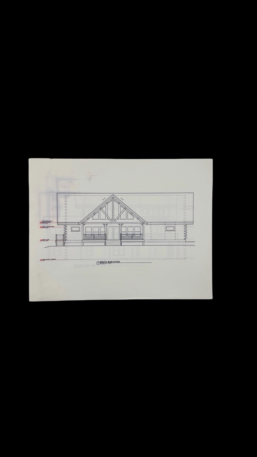 Custom Home Architectural Blueprint Elevation Drawings TAA Group 2010 Plans