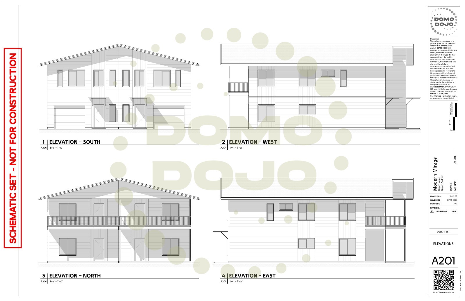 Modern Mirage Duplex Plans – PDF Downloadable Blueprint