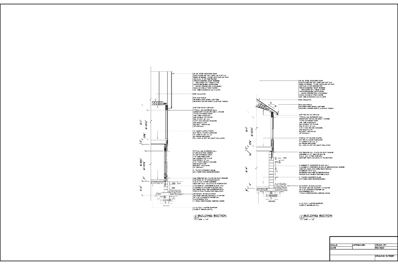 Full Set of single story 3 bedroom house plans 2,244 sq ft