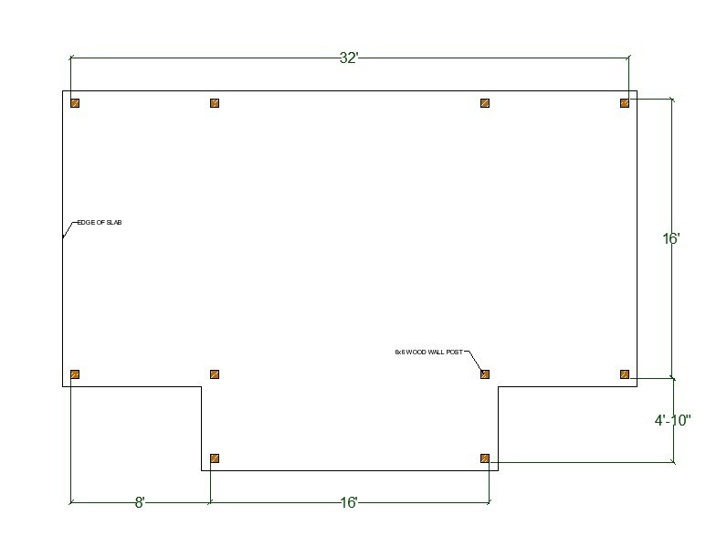 Timber Frame Pavilion Plans-Backyard Pavilion design with Gable Roof