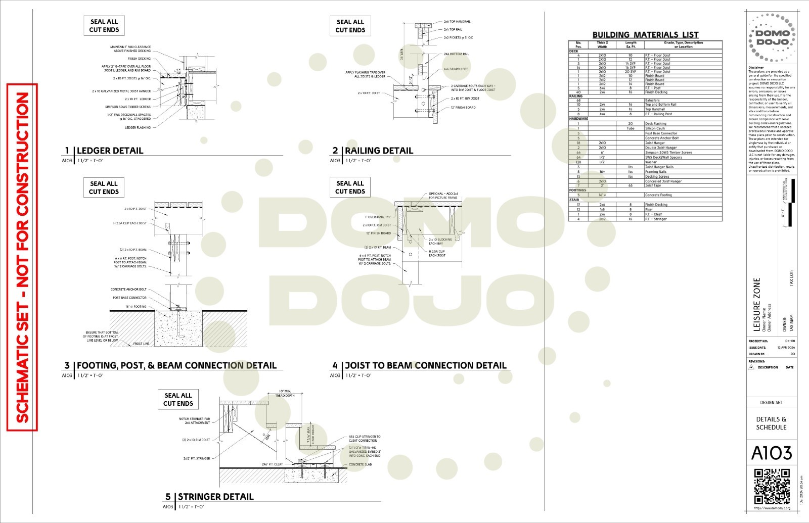 Leisure Zone Deck Plans – PDF Downloadable Blueprint