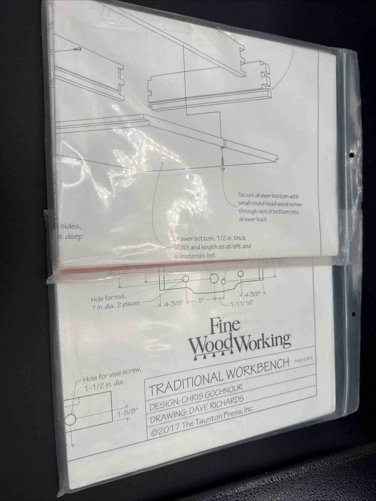 QTY 2 Fine woodworking magazine Project Plans Workbench Building Plans