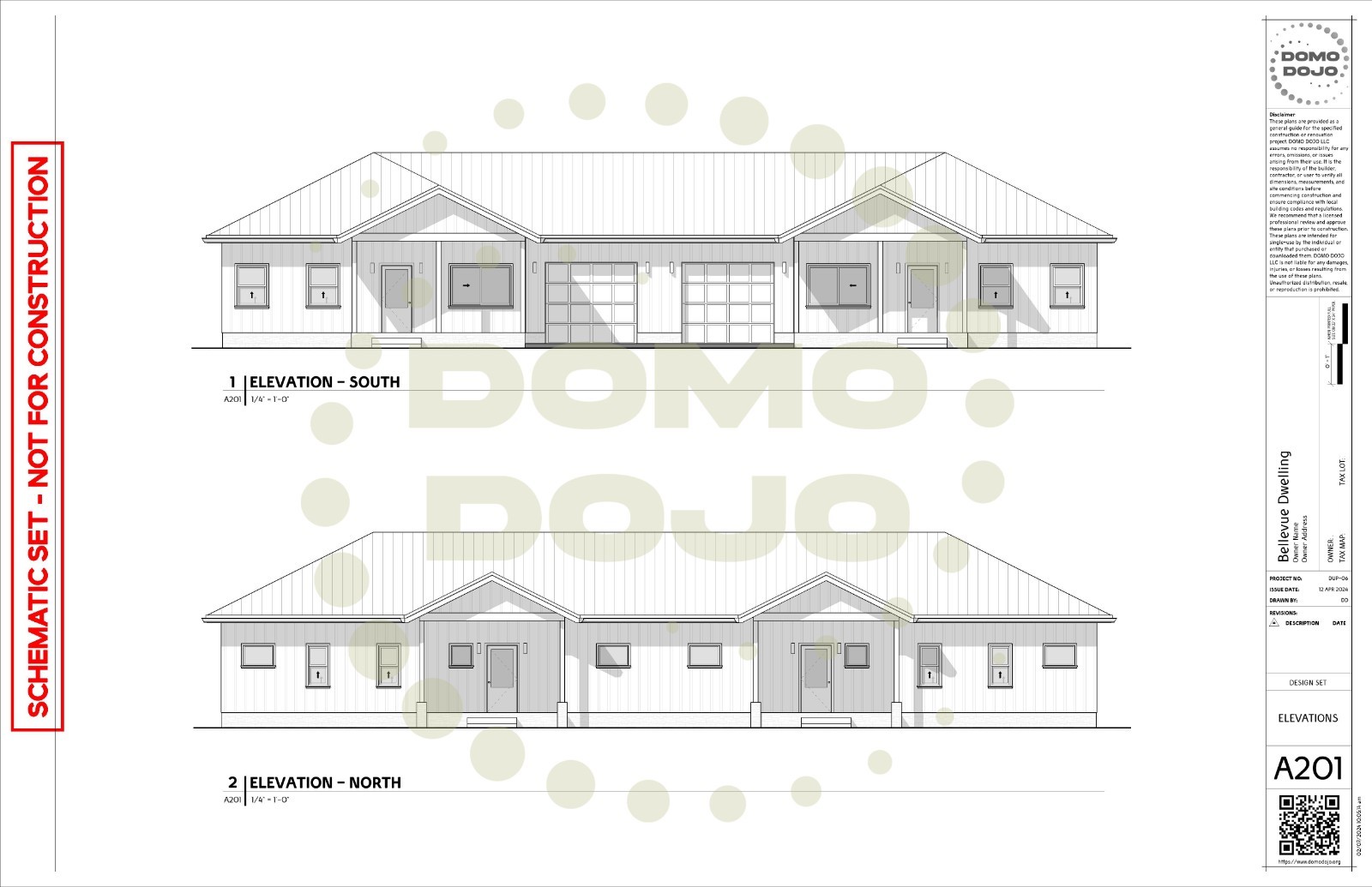 Bellevue Dwelling Duplex Plans – PDF Downloadable Blueprint