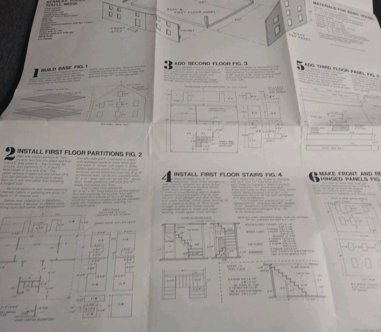 Vintage 1978 Colonial Dollar House Layout Plans By Stanley, “As See On TV”