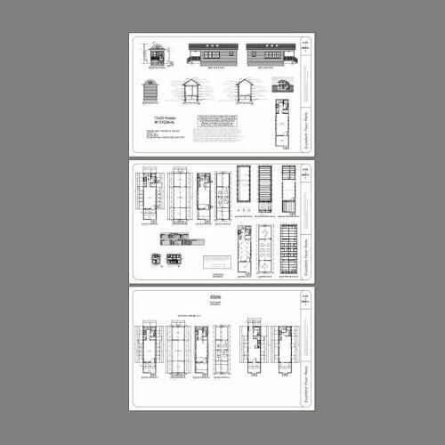 10×28 Tiny House — 476 sq ft — PDF Floor Plan — Model 4L