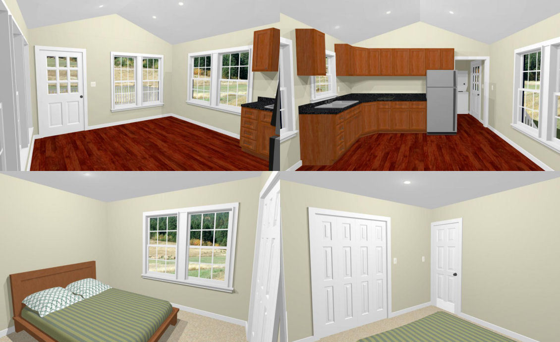 14×32 Tiny House — 567 sq ft — PDF FloorPlan — Model 7A