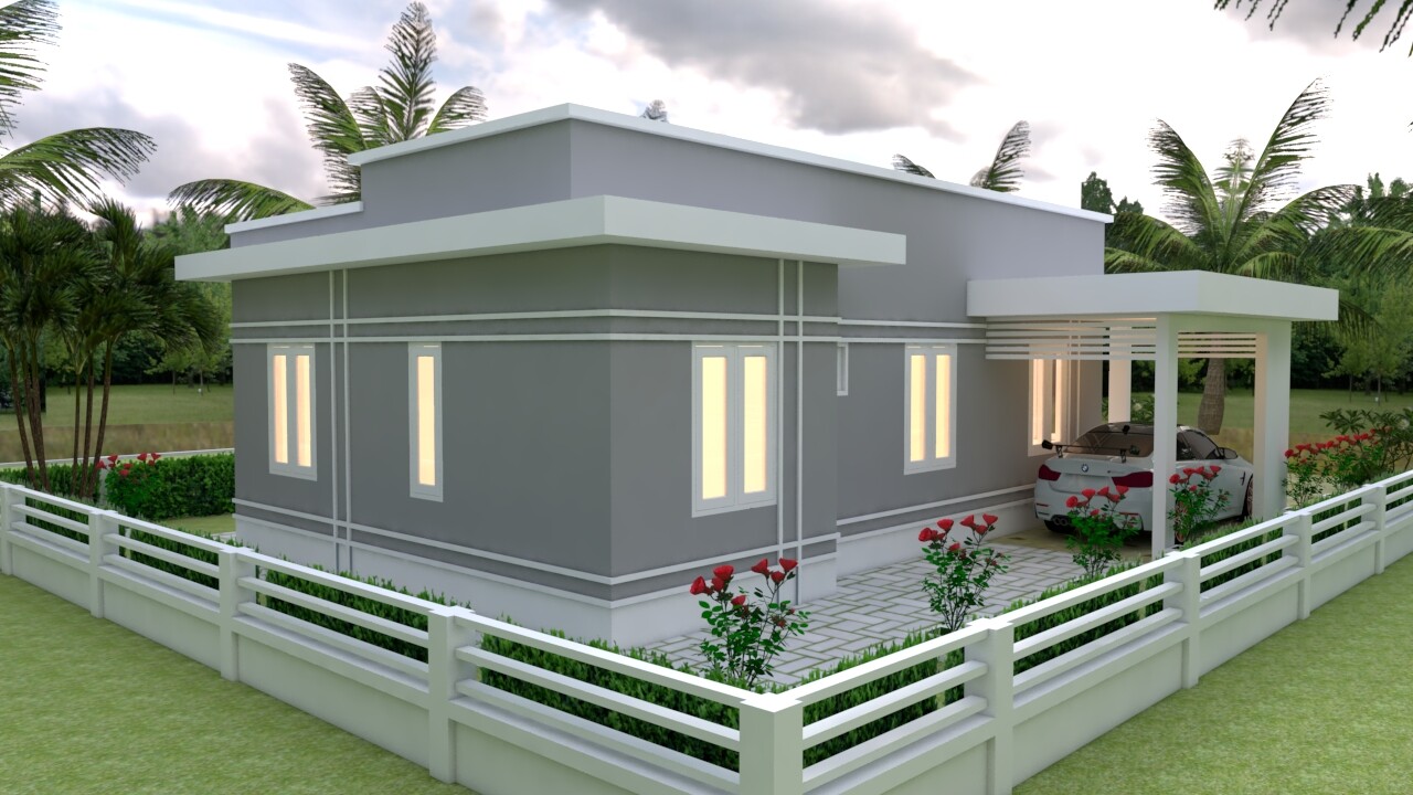 House Design Plan 9×12 Meter 30×40 Feet 3 Bedrooms Terrace Roof (A4 Hard Copy)