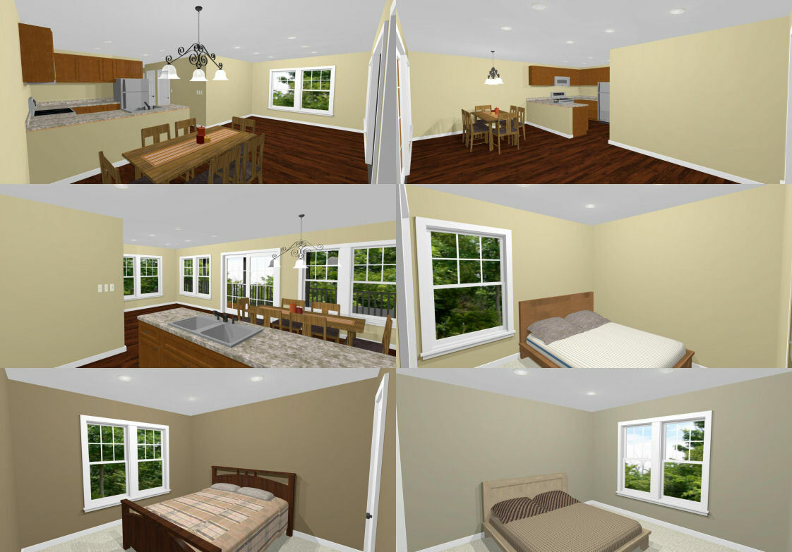 60×50 Apartment with 2-Car 2-RV Garage – PDF FloorPlan – 1,648 sqft – Model 2