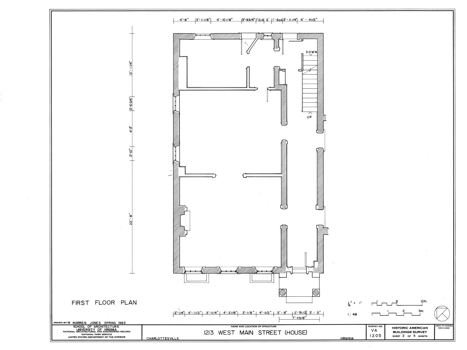 American Colonial Brick Townhouse, traditional narrow lot home, printed plans