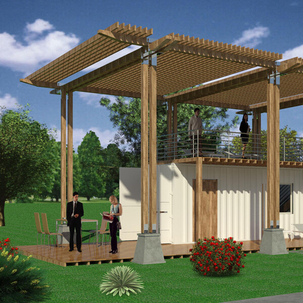 Tiny Home Modern House Plans MODEL CH-1 (1 BEDROOM, 1 BATH) The Croquis