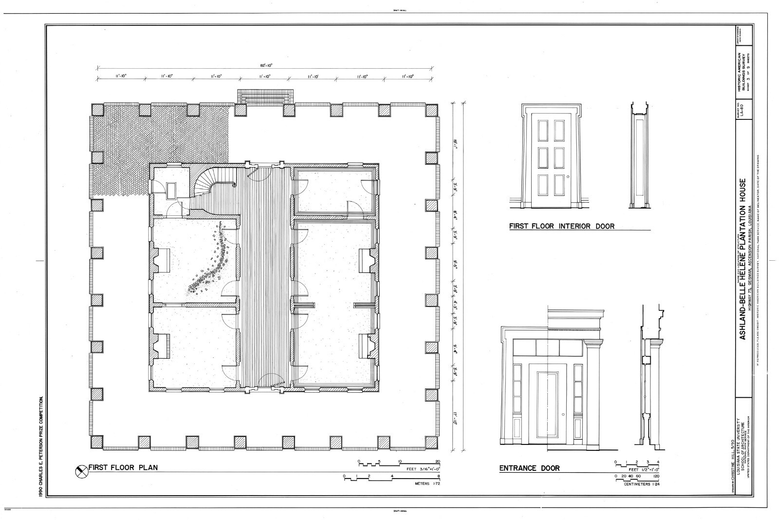 Ashland, a Historic Antebellum Plantation Home, architectural house plans