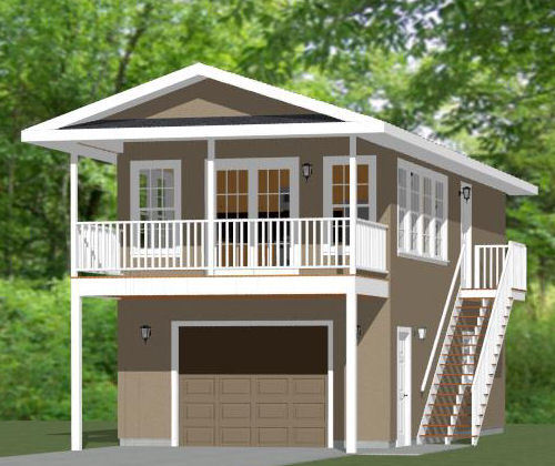 16×36 House — 1 Bedroom — PDF Floor Plan — 744 sq ft — Model 10B