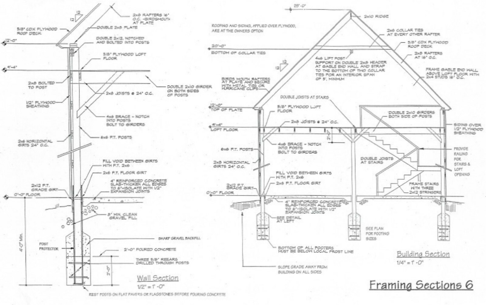 Multi-Purpose Pole Barn Blueprints – Three Sets of Almond Barn Plans (eB 220×3)