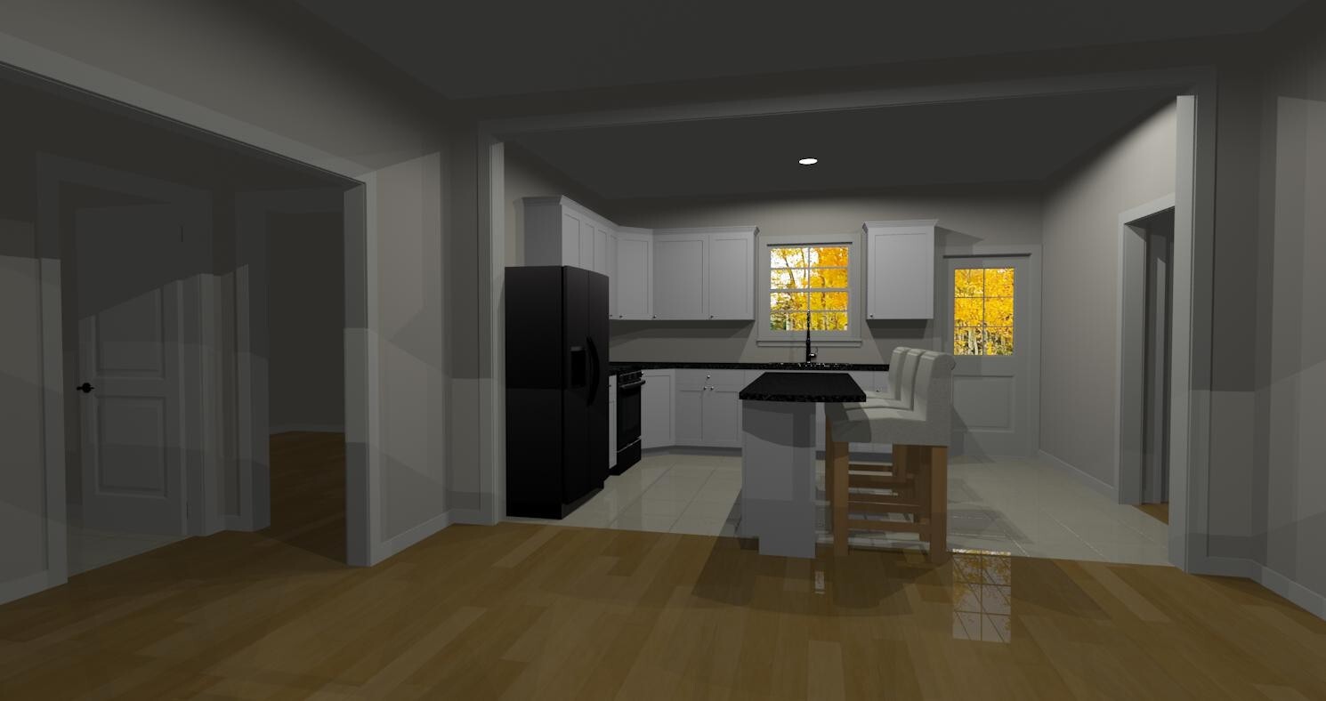 Custom 2 Bedroom 2 Bath 2 Car Garage House Plans  1149sqft Plan #2195
