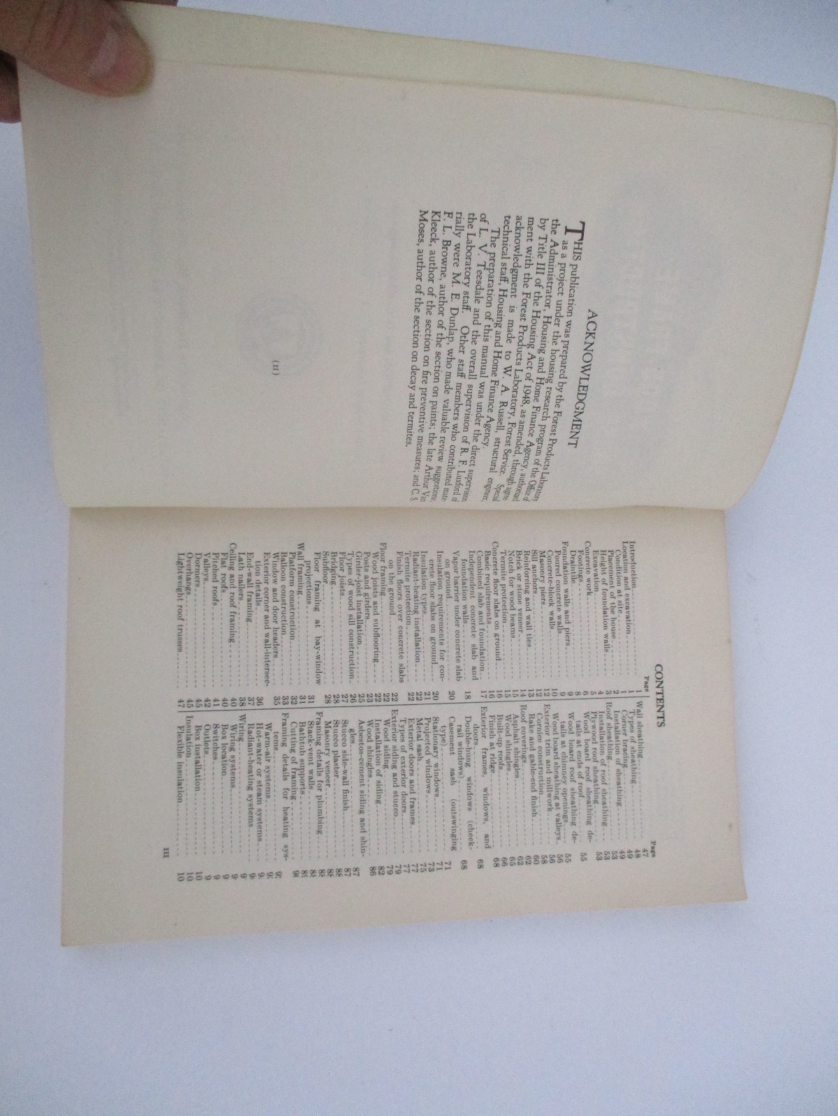 Wood-Frame House Construction by L. O. Anderson and O. C. Heyer 1955 Softcover
