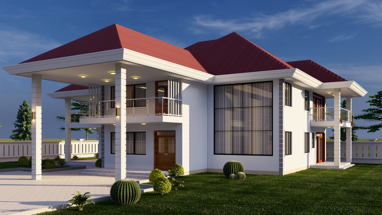 MODERN 5 BEDROOM VILLA PLAN