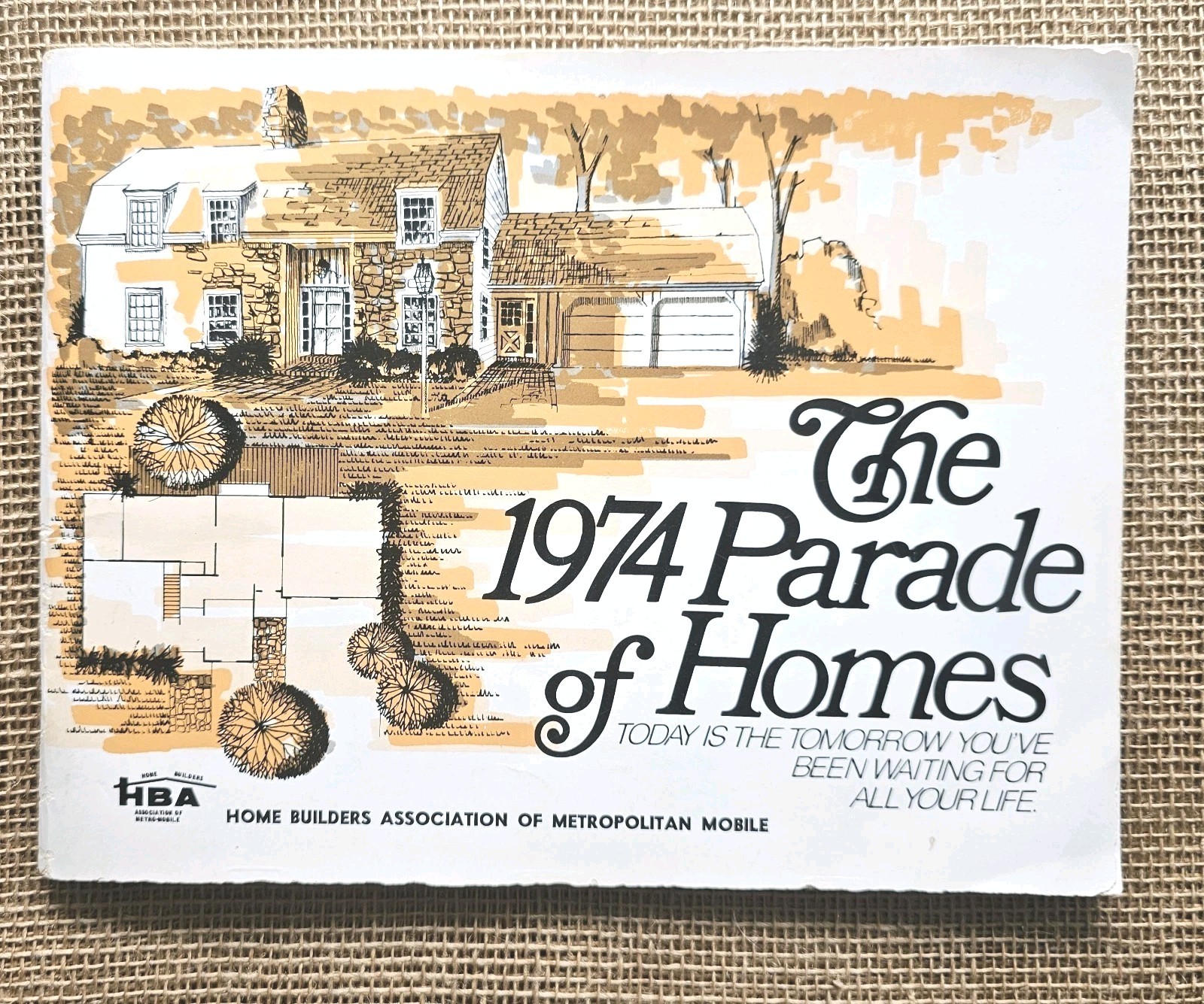 1974 Parade Of Homes Mobile Al Home Builders Ass. House Plans Book
