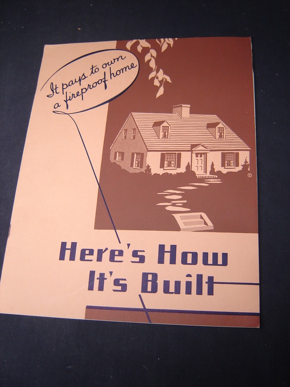 Here’s How Its Built Portland Cement Concrete Home Brochure 1934