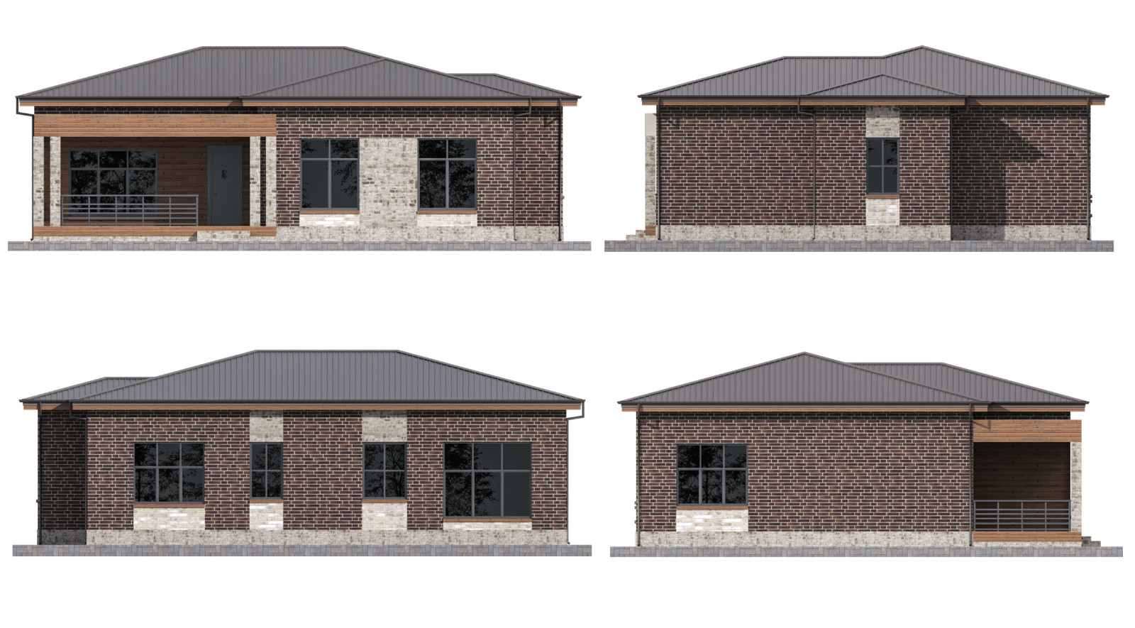 39’x49’ 3 Bed, 2 Bath Charming Single-Story House Architectural Build Plans PDF.
