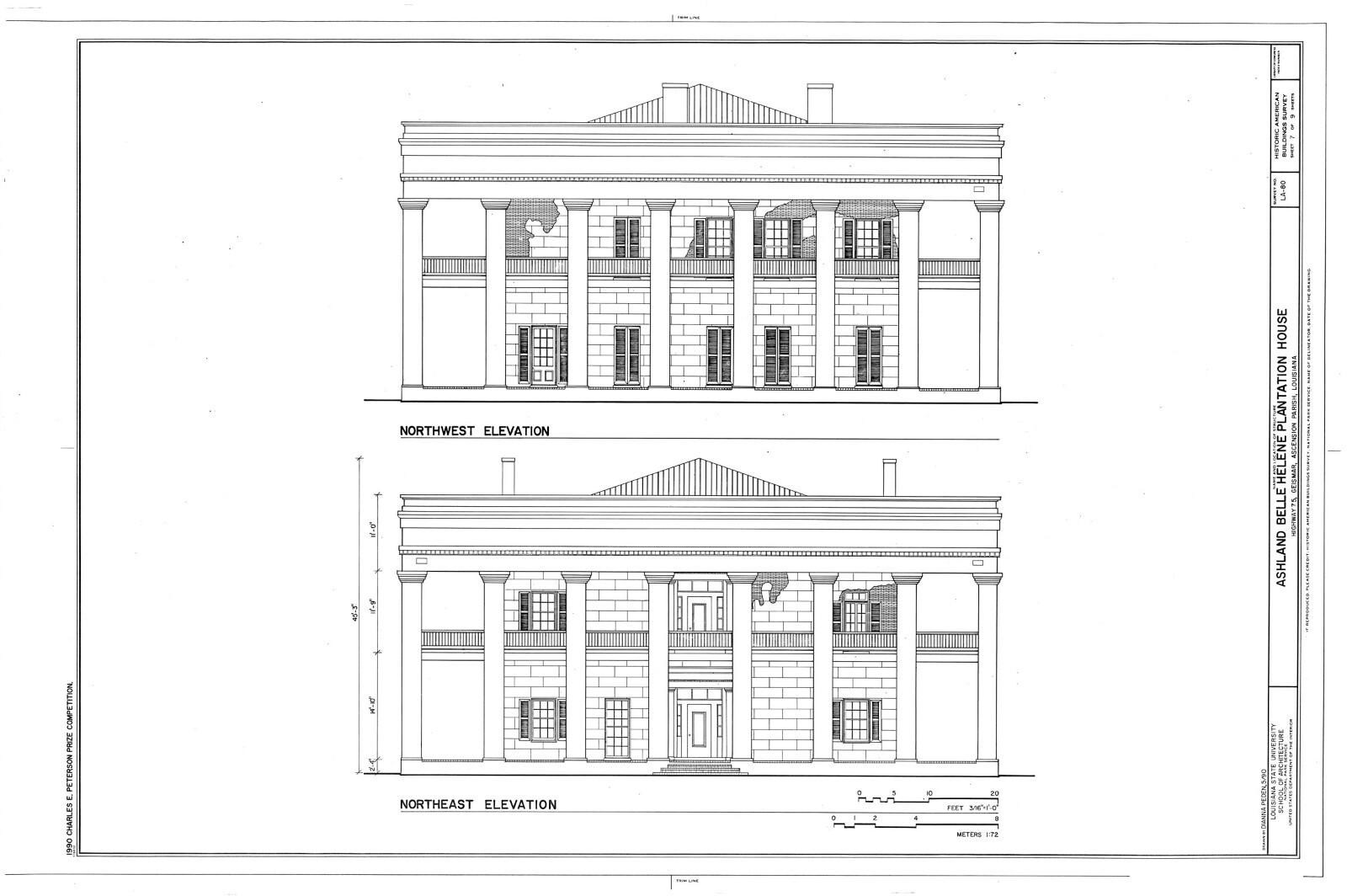 Ashland, a Historic Antebellum Plantation Home, architectural house plans