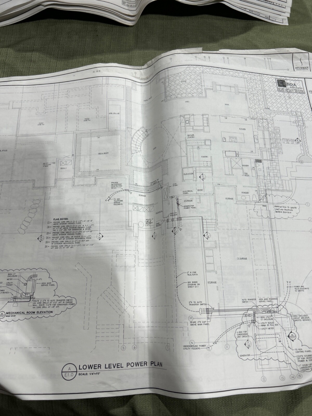 Architectural Blue Print House Remodel & Addition Mercer Island Washington